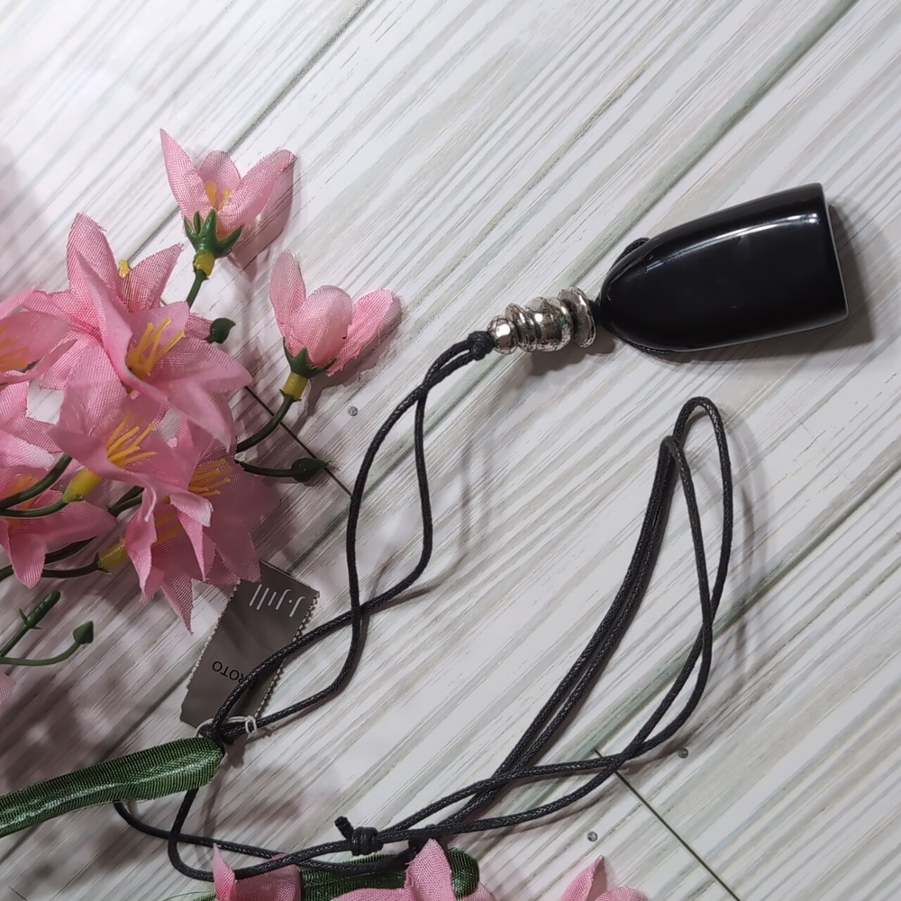 J. Jill Black Pendant Necklace - Adjustable Cord